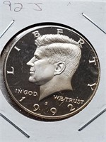 1992 Clad Proof Kennedy Half Dollar