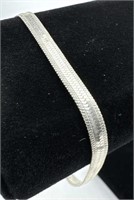925 Silver Herringbone Bracelet