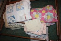 Two Quilts & Bed Linens