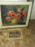 Vintage floral glass Pictures