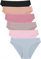 small FINETOO 6 Pack Womenâ€™s Seamless Hipster Un