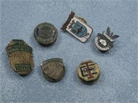 Vtg Pin & Buttons Some Military See Info