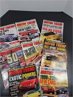 Lot of 8 Motor Trend Magazines
