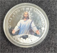 The Lord is my shepherd coin