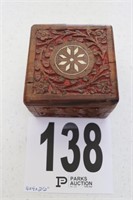 Lidded Wooden Box with Inlay(R3)