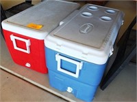 (2) COLEMAN COOLERS - LARGE