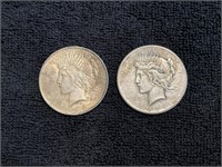 2 - silver dollars (25 and 26)