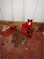 Jack stand, pump jack, and Big Red 2 ton hydraulic