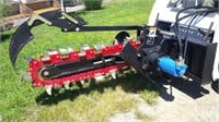 Unused Hydraulic Trencher for a Skid Steer