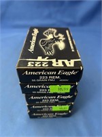 100 AMERICAN EAGLE 223 REM 55GR FMJ ROUNDS