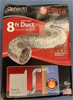 Deflecto Dryer Duct 4” x 8'