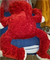 Oversized Red Plush Frog