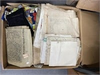 Box of Scrap Fabric - Embroidery