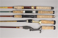 5 Assorted Fishing Rods - Heddon - Eagle Claw