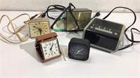 Five Vintage Alarm Clocks M12C