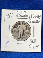 1927 Silver Standing Liberty Quarter 90% Silver