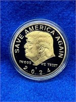 Save American Again 2024 Trump Gold Token