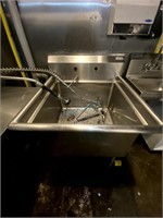 1-COMP. STAINLESS STEEL SINK, 24" X 24"