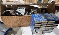 Bundle with Wood tool caddy with contents of