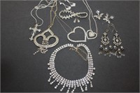 Nice Assortment Of Rhinestone Jewelry