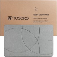 $45  Stone Bath Mat Diatomaceous Earth 23.5 x 15