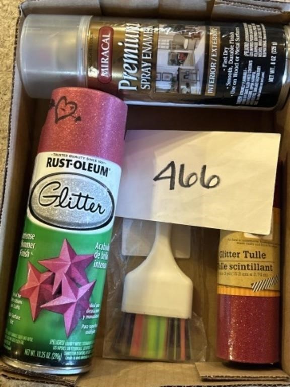 Mixed Lot; Spray Paint; Tulle; & More