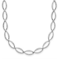 14K Diamond-cut Fancy Link Necklace