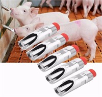 5PCS Stainless Steel Pig Waterer x4