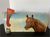 Metal Horse Mailbox