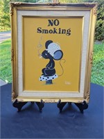 Original Imogene Breeden "No Smoking" Art