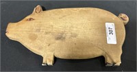 Vintage Wooden Pig Cutting Board.