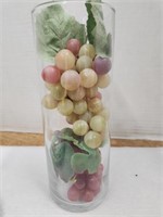 Plastic Grapes in a Vase