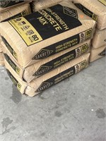 Three bags of new 80 pound high strength concrete