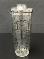 MCM Irvinware COCKTAIL SHAKER 1720 Glass RECIPES