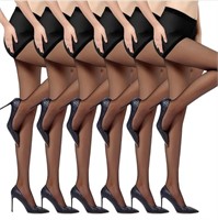 (New) size M 6 Pairs of Women's Sheer Tights -
