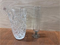 Lot of Cut/Clear Glass Vases
