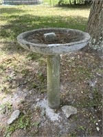 Cement bird bath