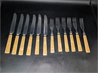 12 Pc. Vintage Bakelite Butter Knives & Forks