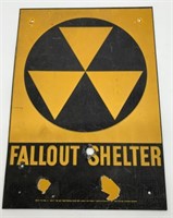 Fallout Shelter Tin Sign,1 Sided