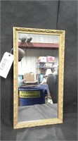 SMALL GOLD FRAME MIRROR - 12 X 22