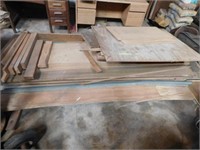 Assorted wood, plywood, fiberboard 2x4