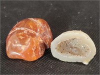 Carnelian Stone & Tiny Geode