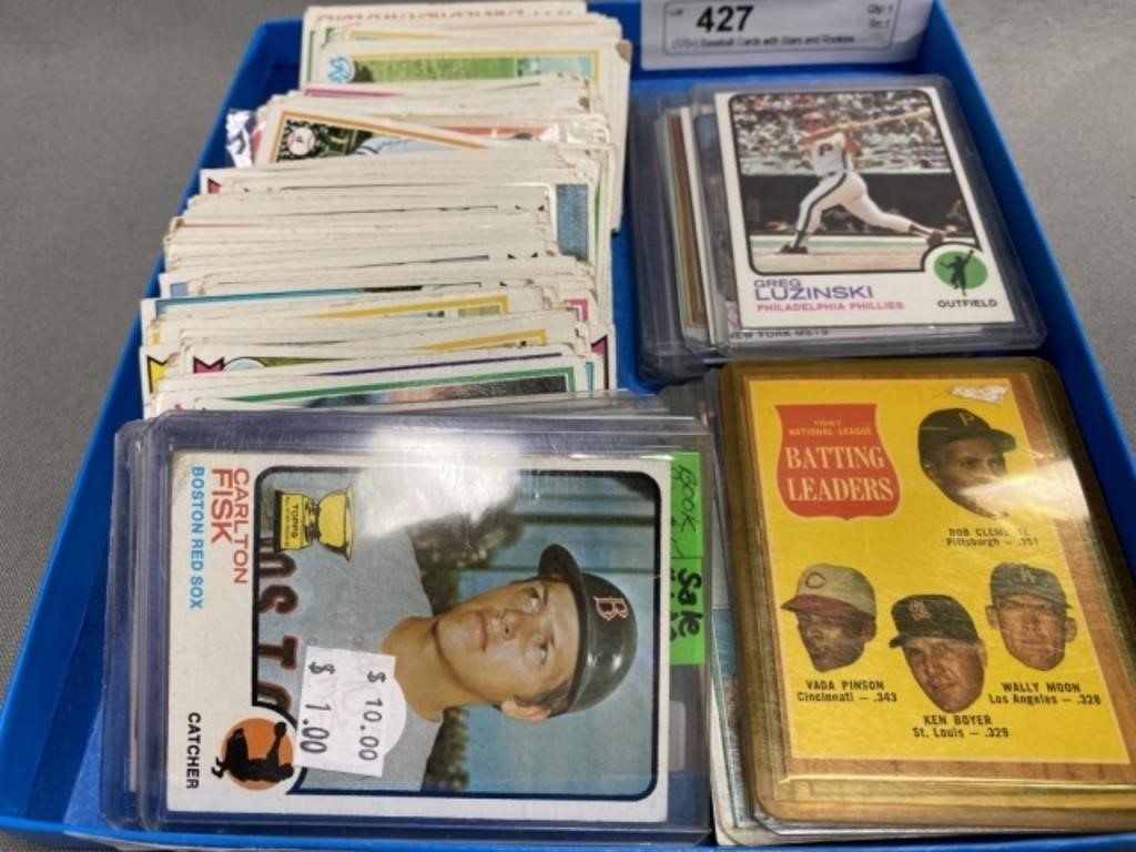 (170+) Baseball Cards with Stars and Rookies