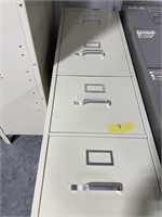 4 drawer file cabinet w/key