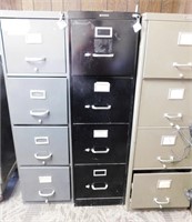 METAL FOUR-DRAWER FILE CABINETS WITH KEYS - 3