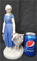 Bing & Grondahl B&G Girl w/ Sheep 10-1/4" Figurine