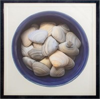 Fred Collins "Shells in Blue" Print on Paper