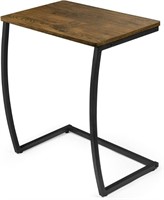 SRIWATANA Side Table, End Table, Vintage C-Shaped