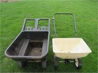 Yard cart, lawn spreader
