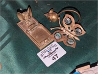 Brass Butterfly, Mouse and mouse w/trap